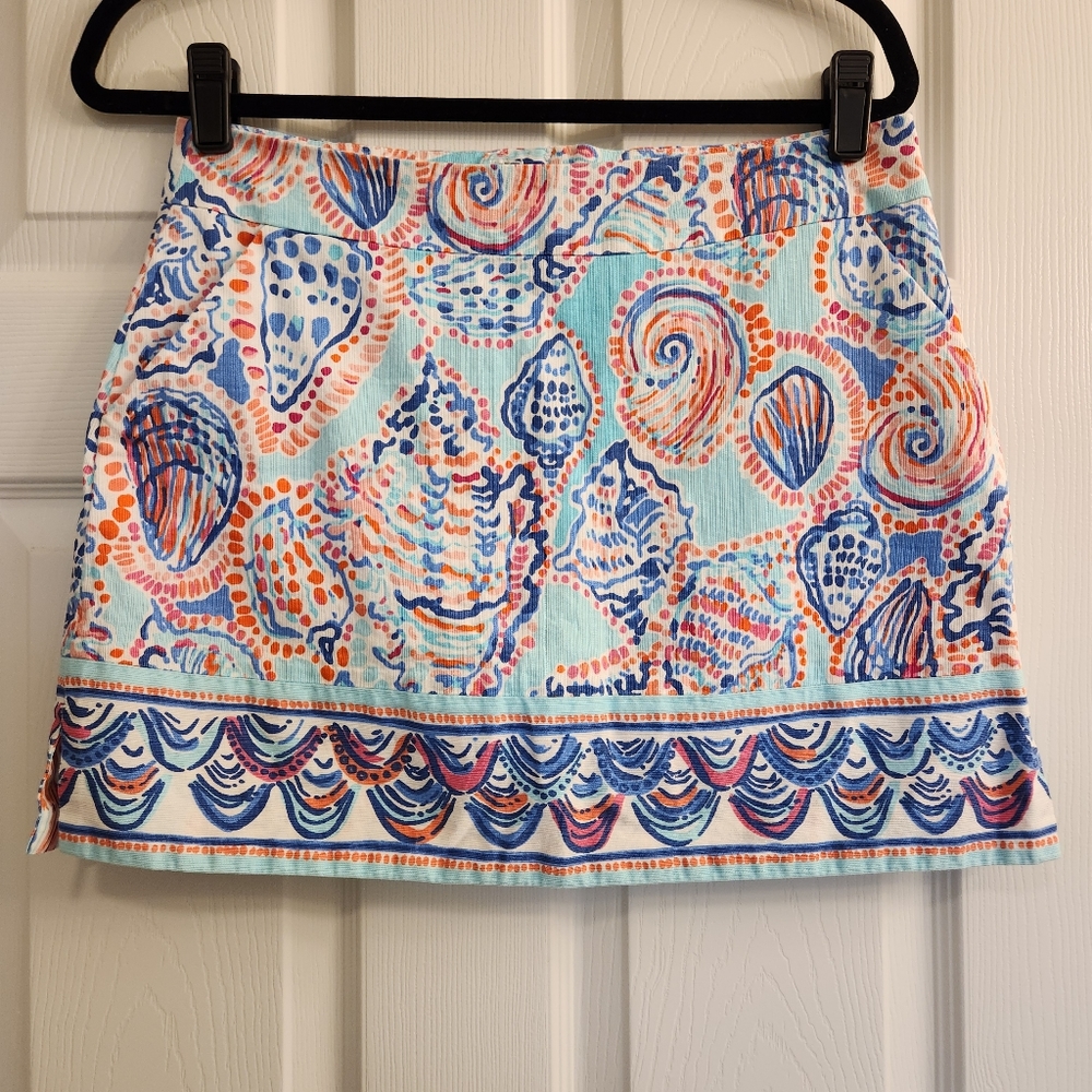 Lilly Pulitzer Marigold Skort Shell Me About It Size 6